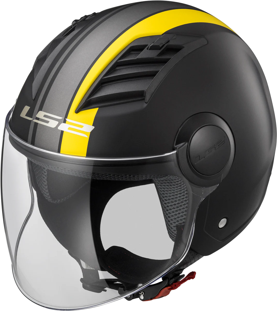 Jethelm LS2 Airflow Metropolis (Matt Schwarz Gelb) - Image 10