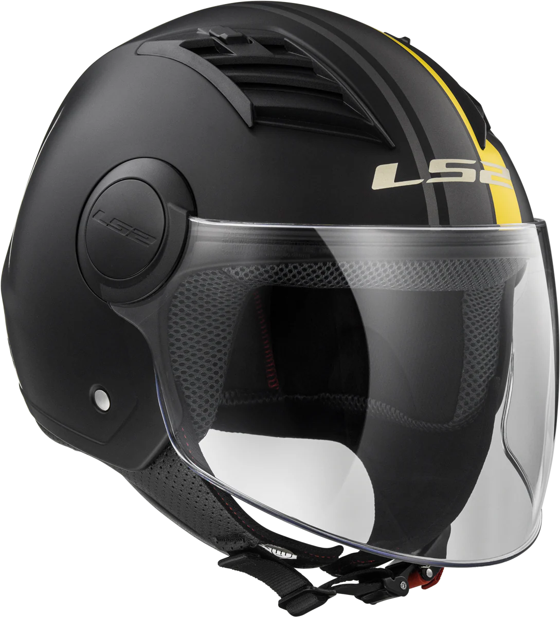Jethelm LS2 Airflow Metropolis (Matt Schwarz Gelb) - Image 4