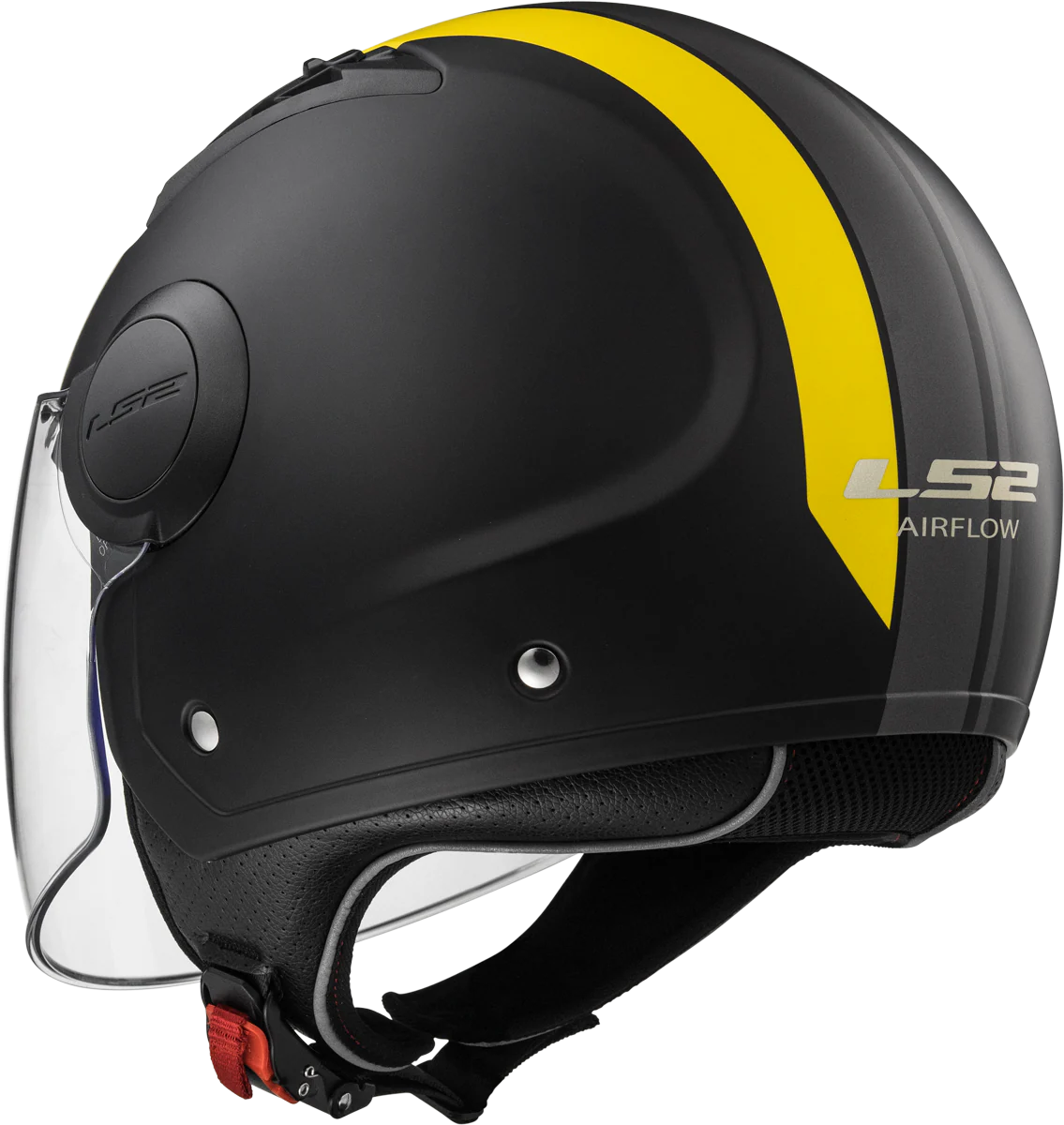 Jethelm LS2 Airflow Metropolis (Matt Schwarz Gelb) - Image 8