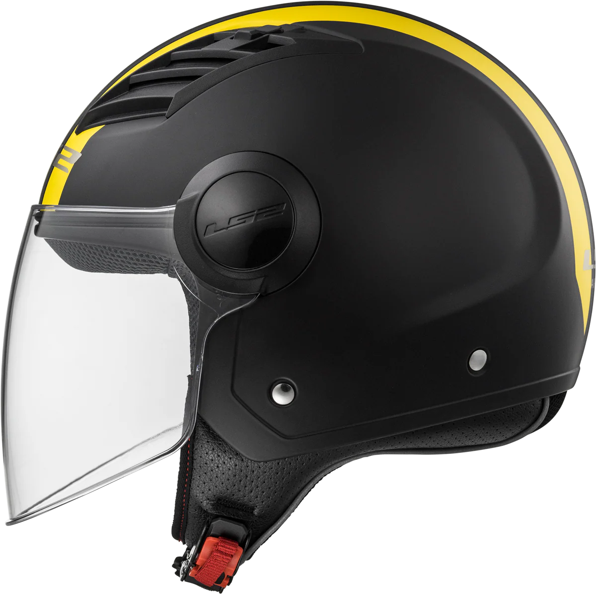 Jethelm LS2 Airflow Metropolis (Matt Schwarz Gelb) - Image 9