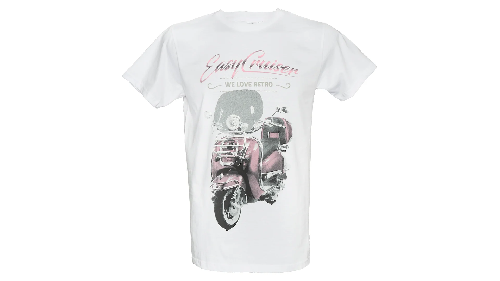 T-Shirt EasyCruiser Weiß/Pink - Image 2