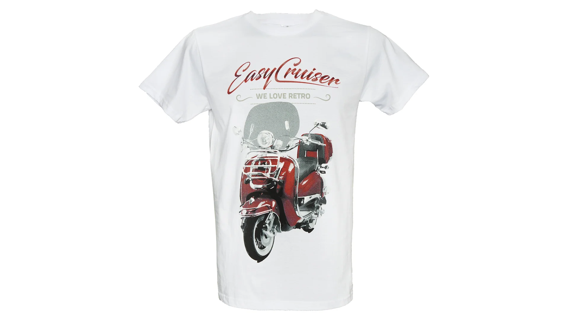 T-Shirt EasyCruiser Weiß/Rot - Image 2